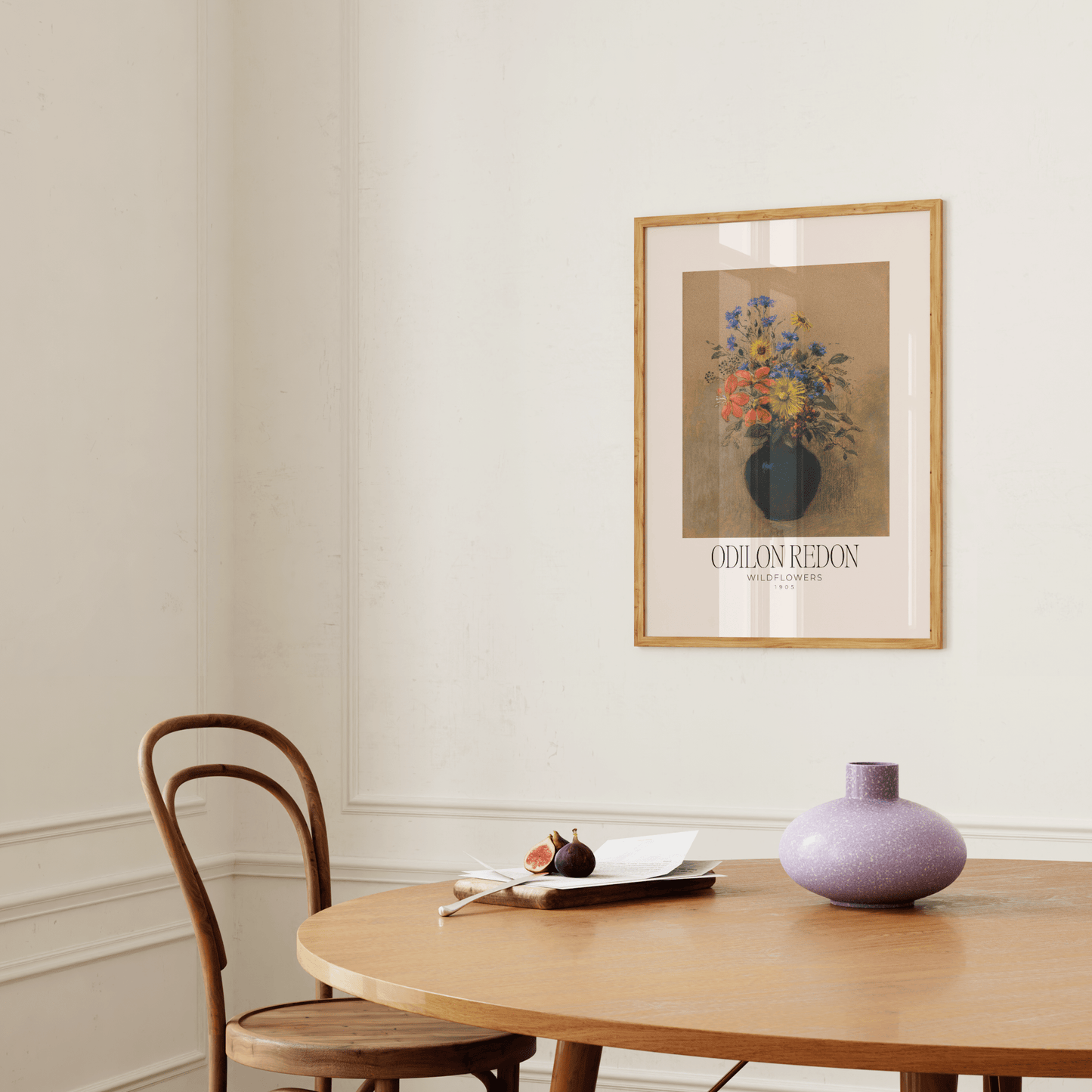 Wildflowers by Odilon Redon Print - THE WALL SNOB