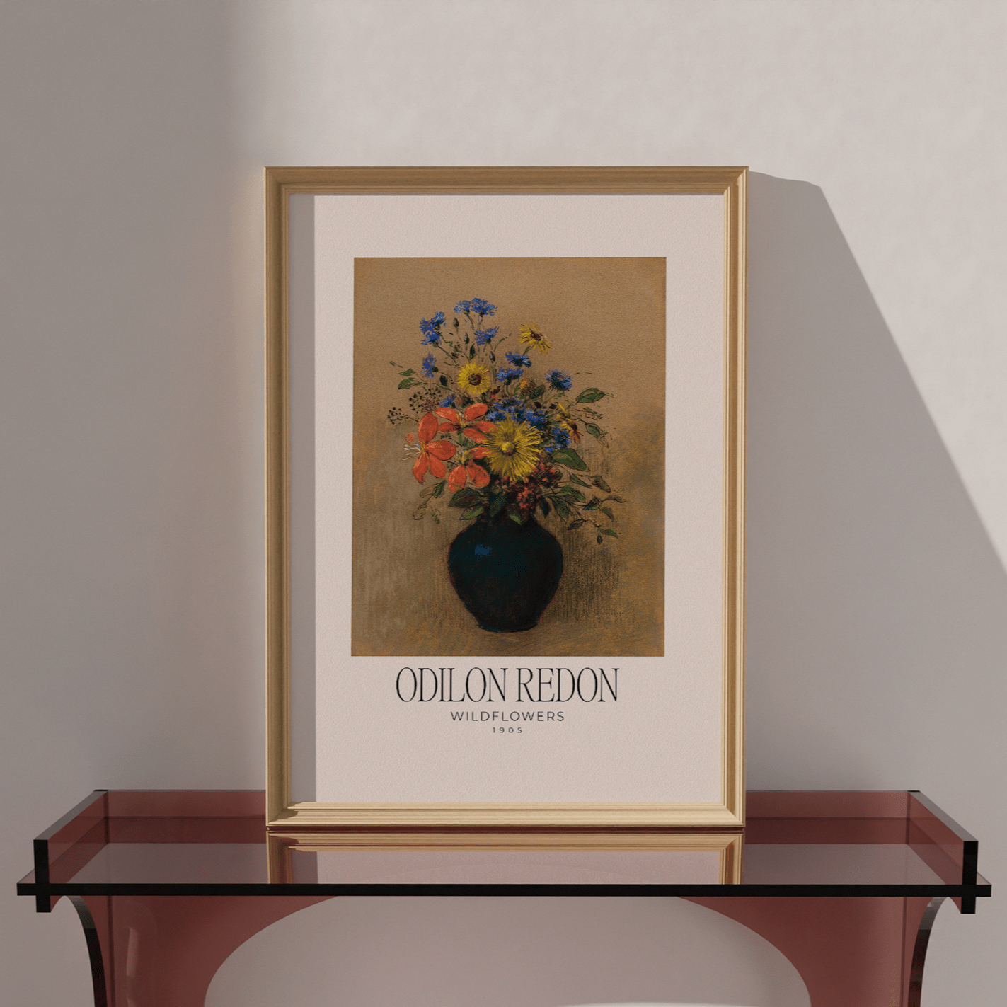 Wildflowers by Odilon Redon Print - THE WALL SNOB