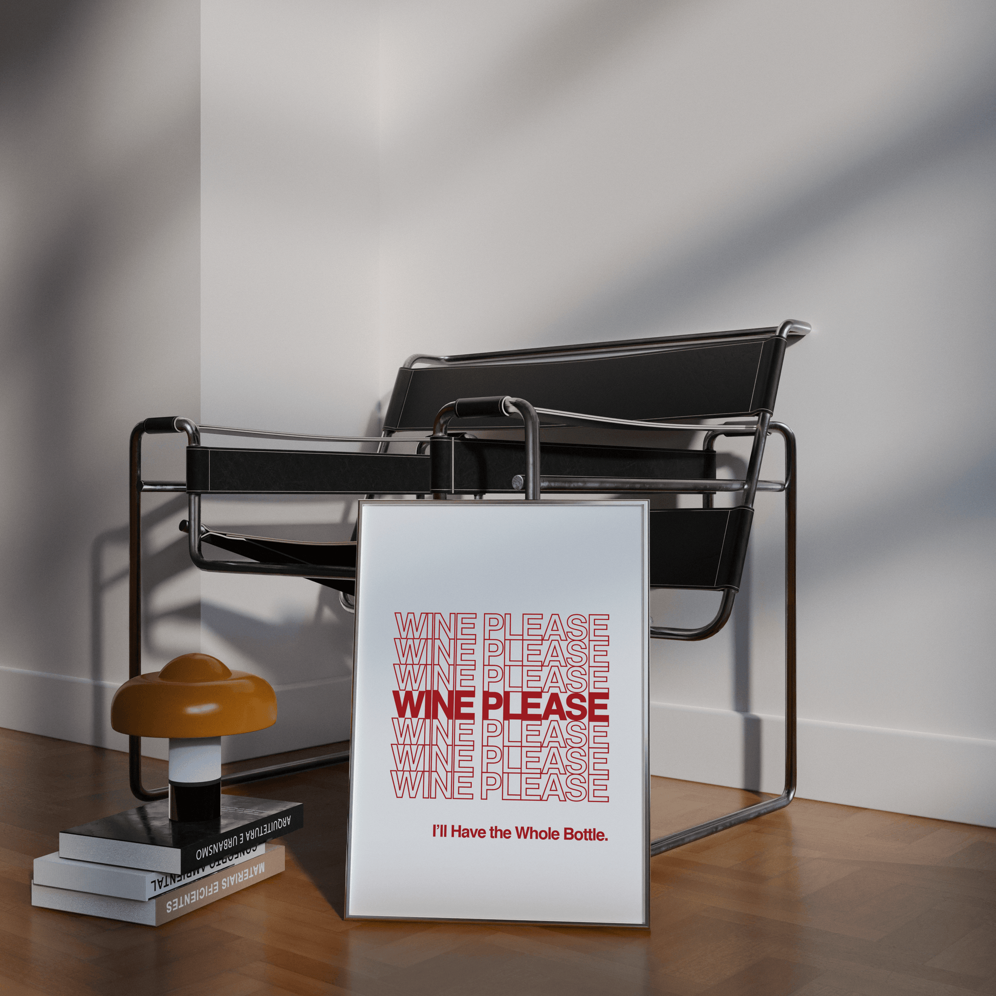 Wine Please Red Print - THE WALL SNOB
