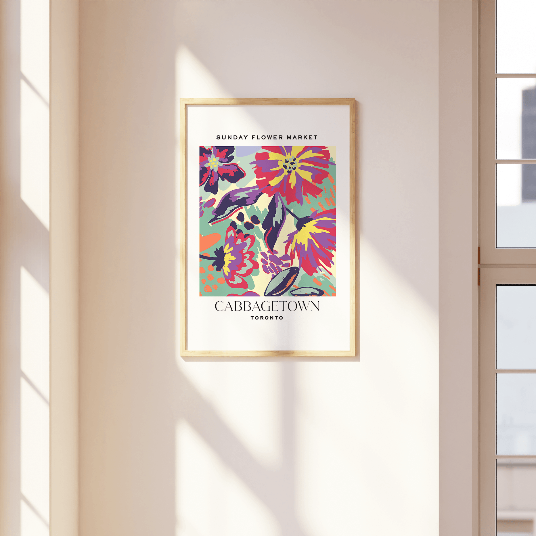 Cabbagetown Toronto Flower Market Print - THE WALL SNOB