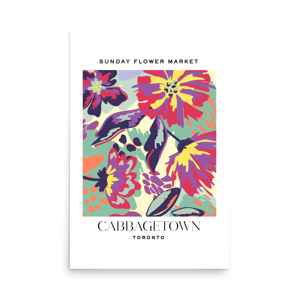 Cabbagetown Toronto Flower Market Print - THE WALL SNOB