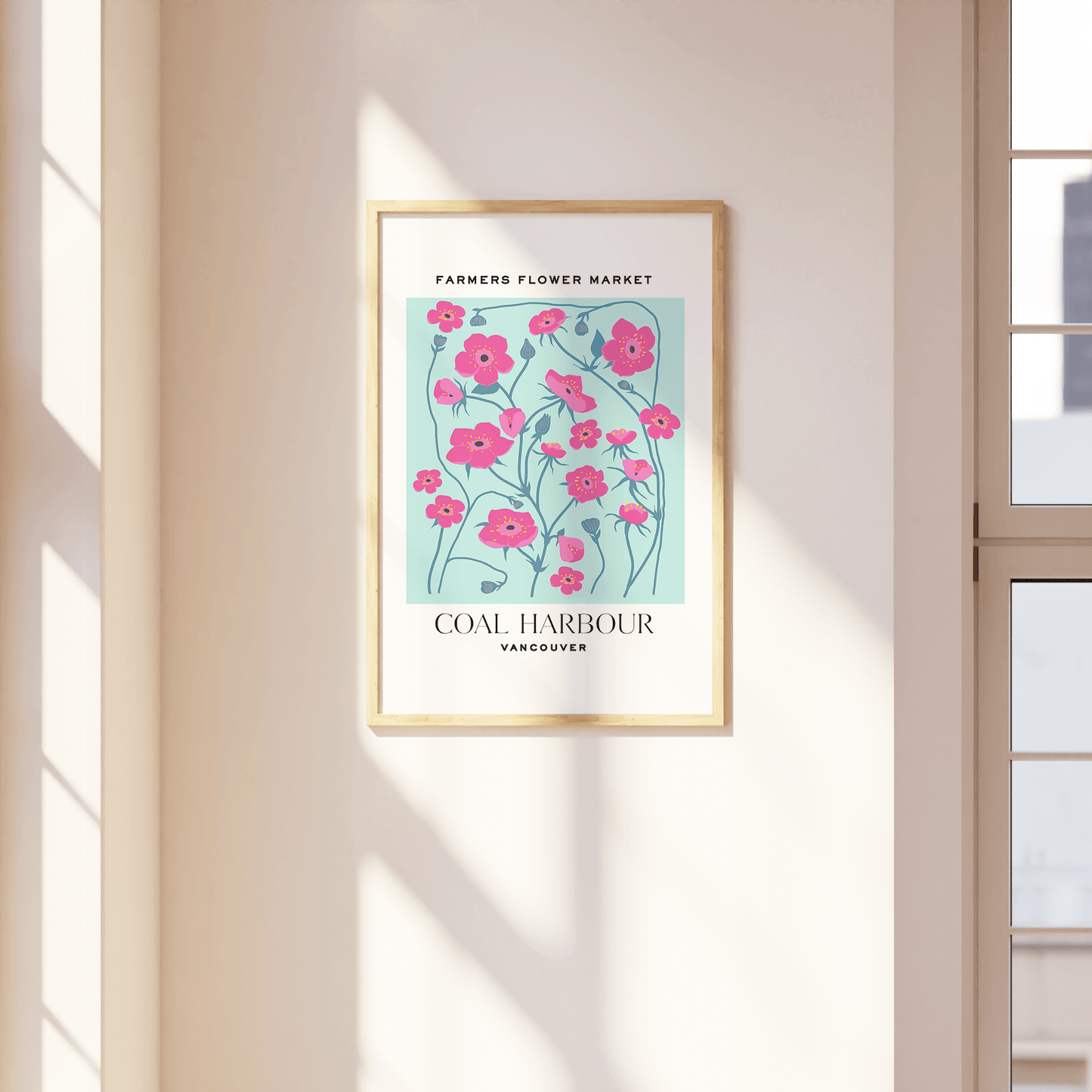 Coal Harbour Vancouver Flower Market Print - THE WALL SNOB