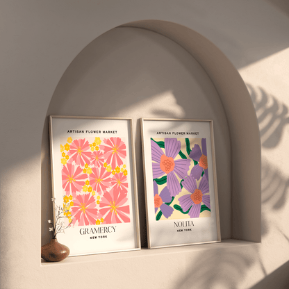 Gramercy New York Flower Market Print - THE WALL SNOB