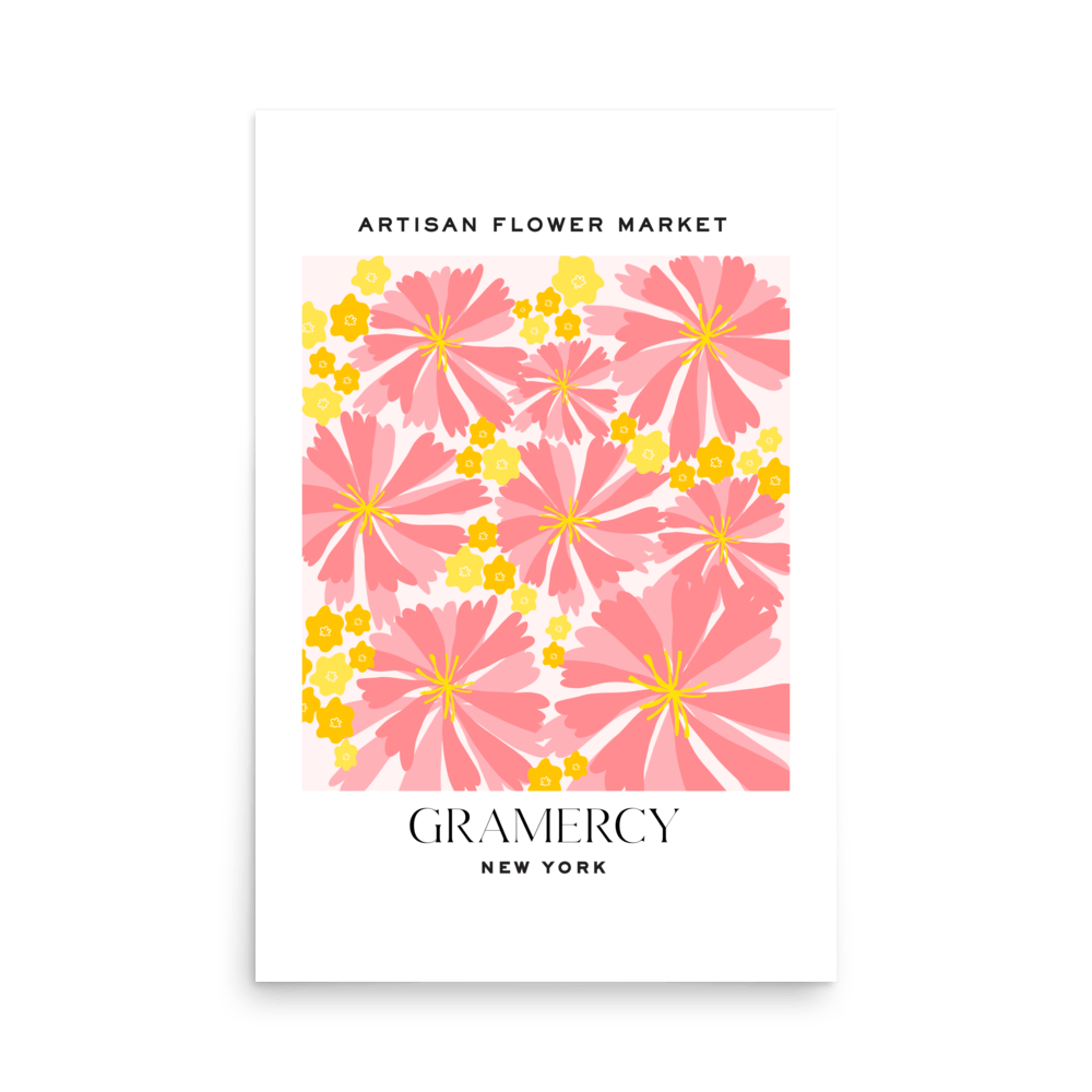 Gramercy New York Flower Market Print - THE WALL SNOB