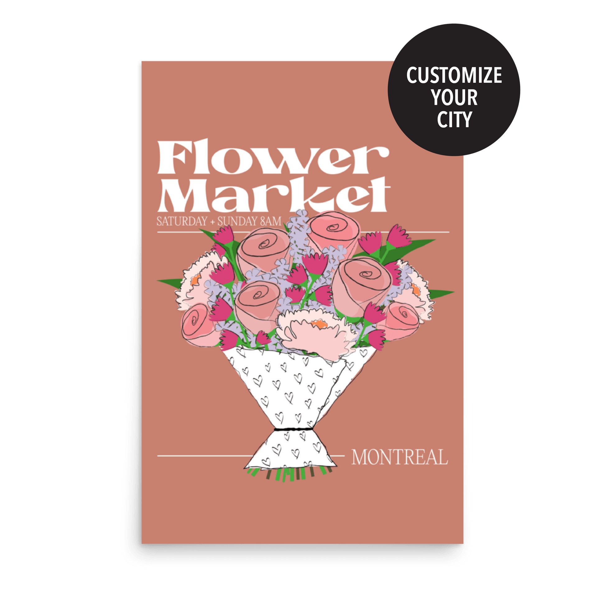 Montreal Flower Market Bouquet - THE WALL SNOB