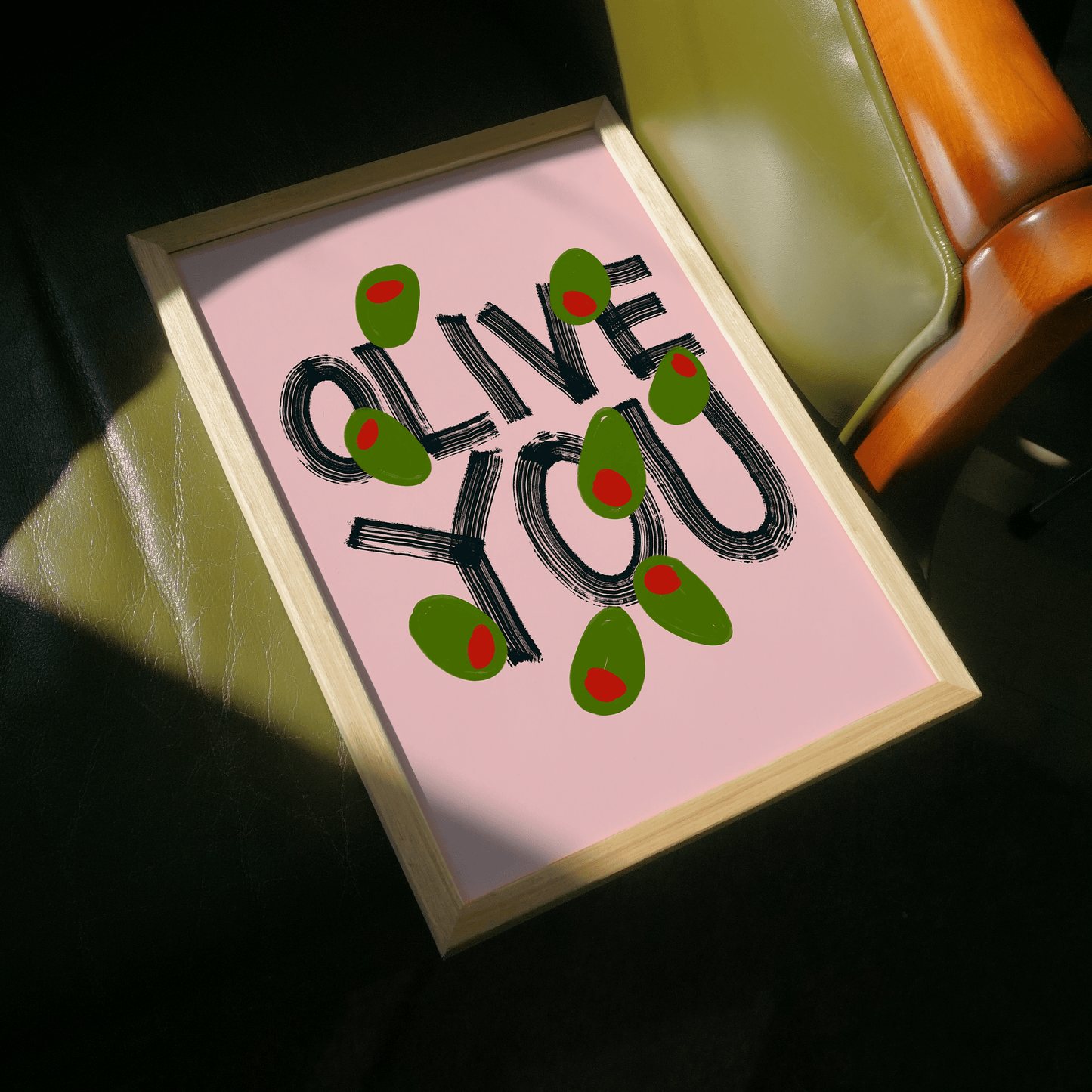 Olive You Print - THE WALL SNOB