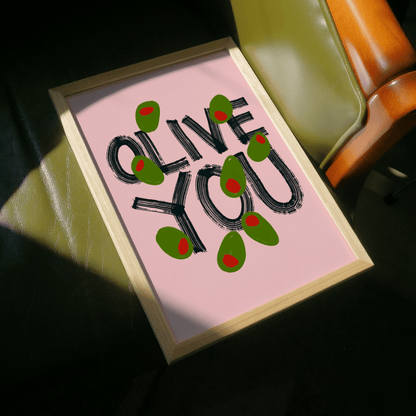 Olive You Print - THE WALL SNOB