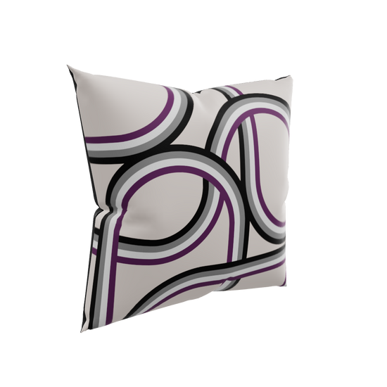 Asexual Pride Stripes Pillow Case
