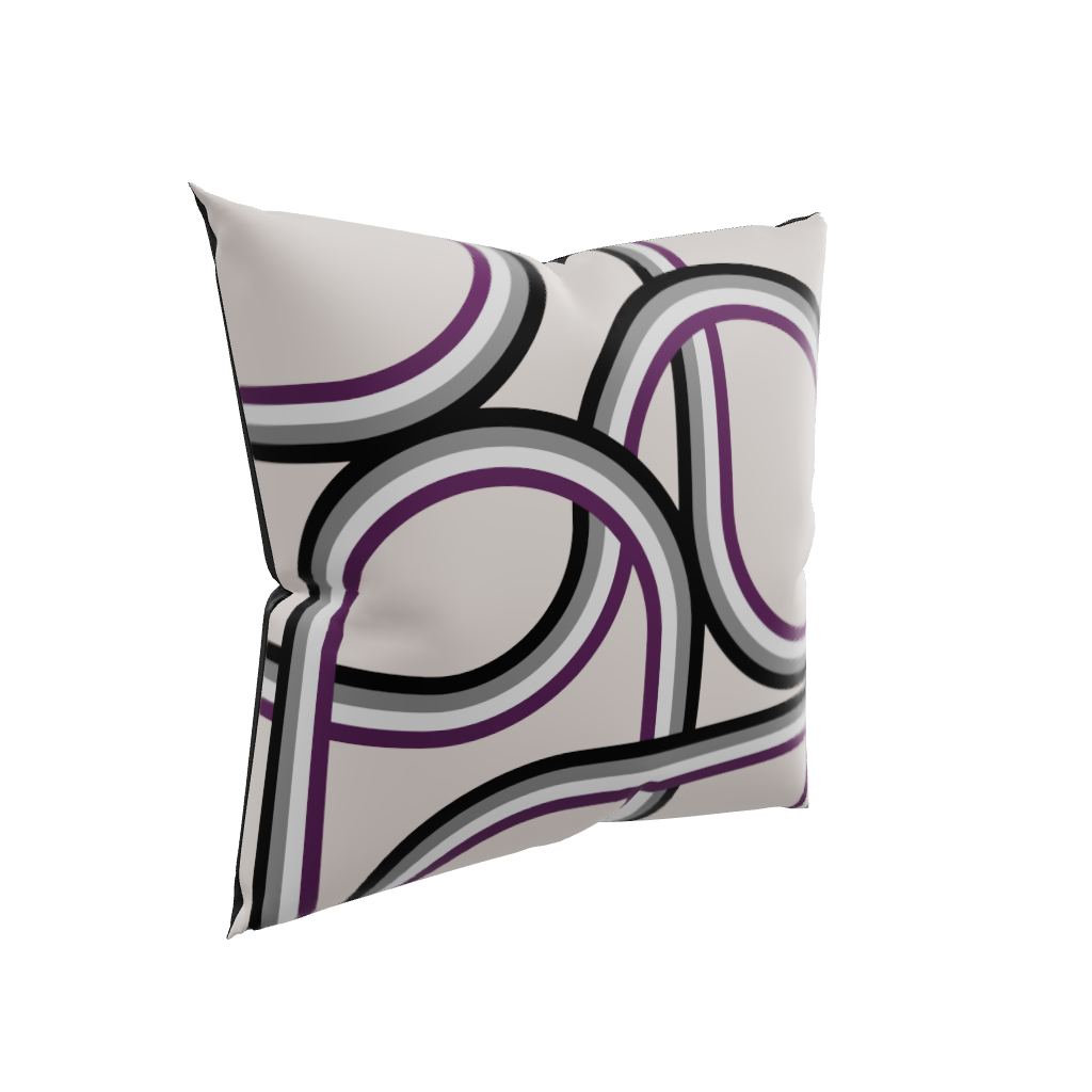 Asexual Pride Stripes Pillow Case