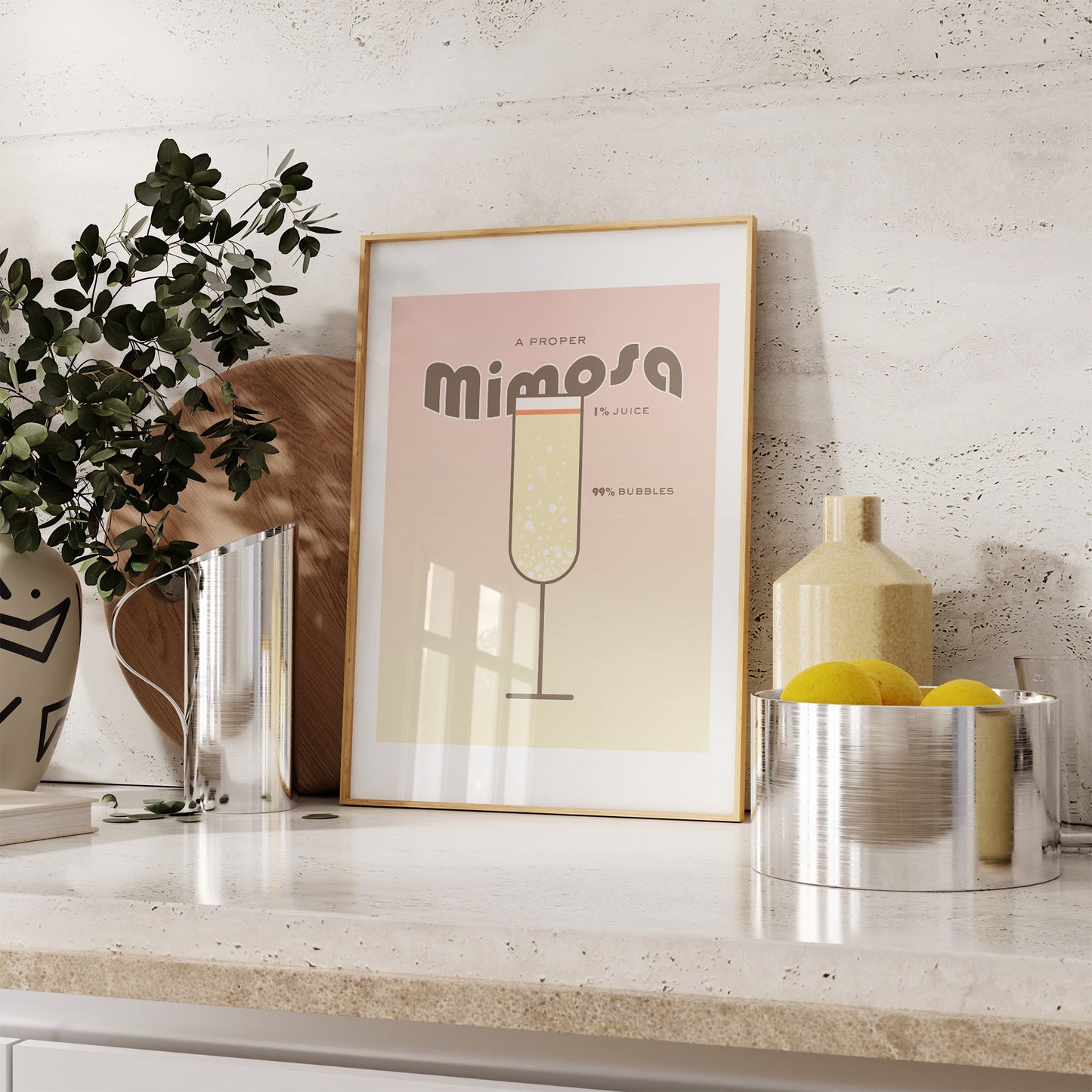 A Proper Mimosa Print - THE WALL SNOB