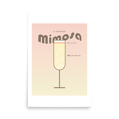 A Proper Mimosa Print - THE WALL SNOB