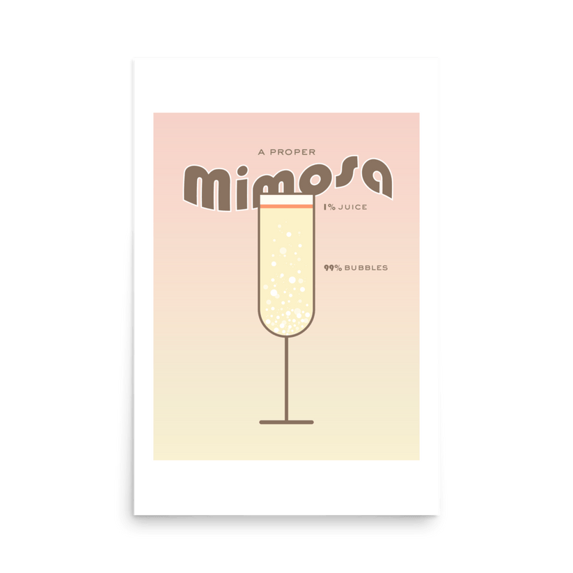 A Proper Mimosa Wall Prints Trendy Bar Cart Decor Wall Art THE WALL