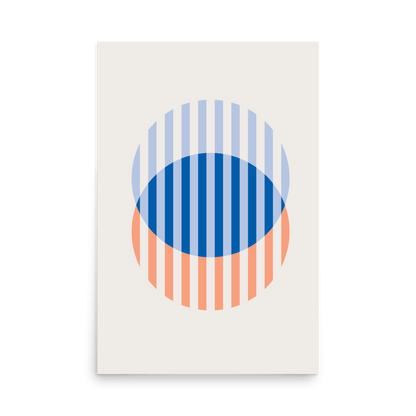 Abstract Circle Duo 002 Print - THE WALL SNOB