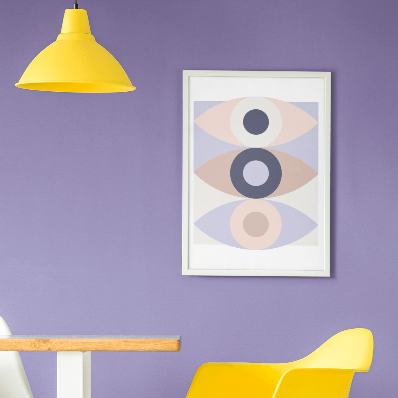 Abstract Eye Trio 001, Poster - THE WALL SNOB