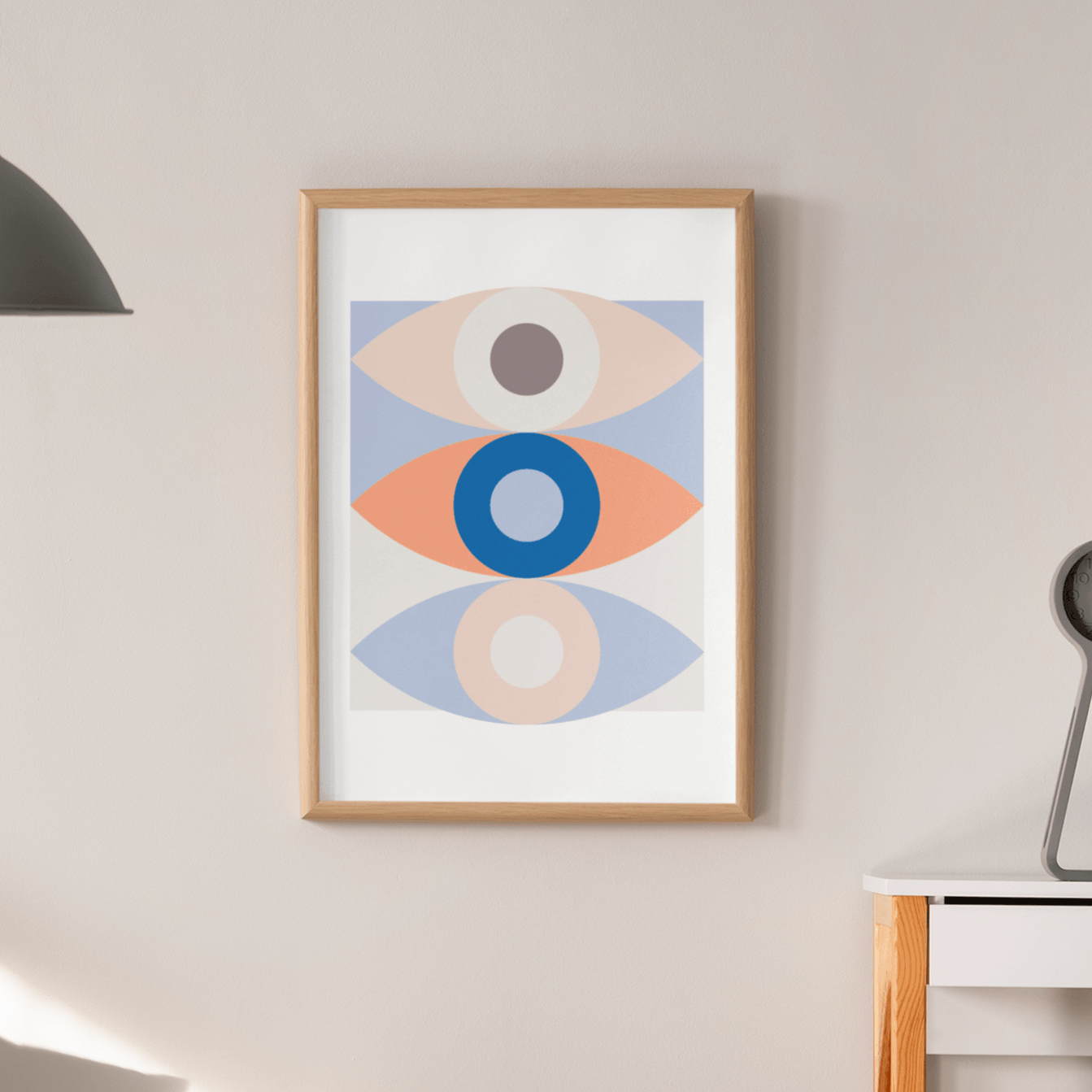 Abstract Eye Trio 002, Poster - THE WALL SNOB
