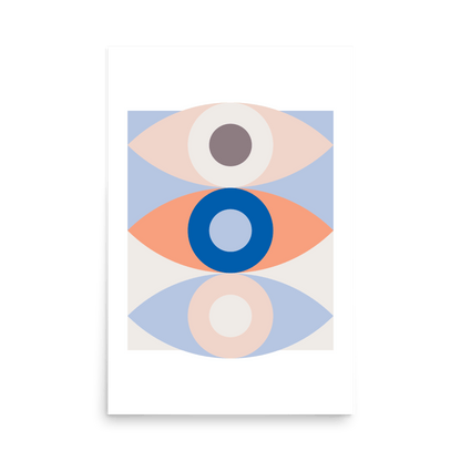 Abstract Eye Trio 002 Print - THE WALL SNOB