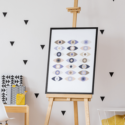 Abstract Eyes 001, Poster - THE WALL SNOB