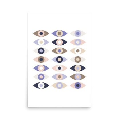 Abstract Eyes 001 Print - THE WALL SNOB