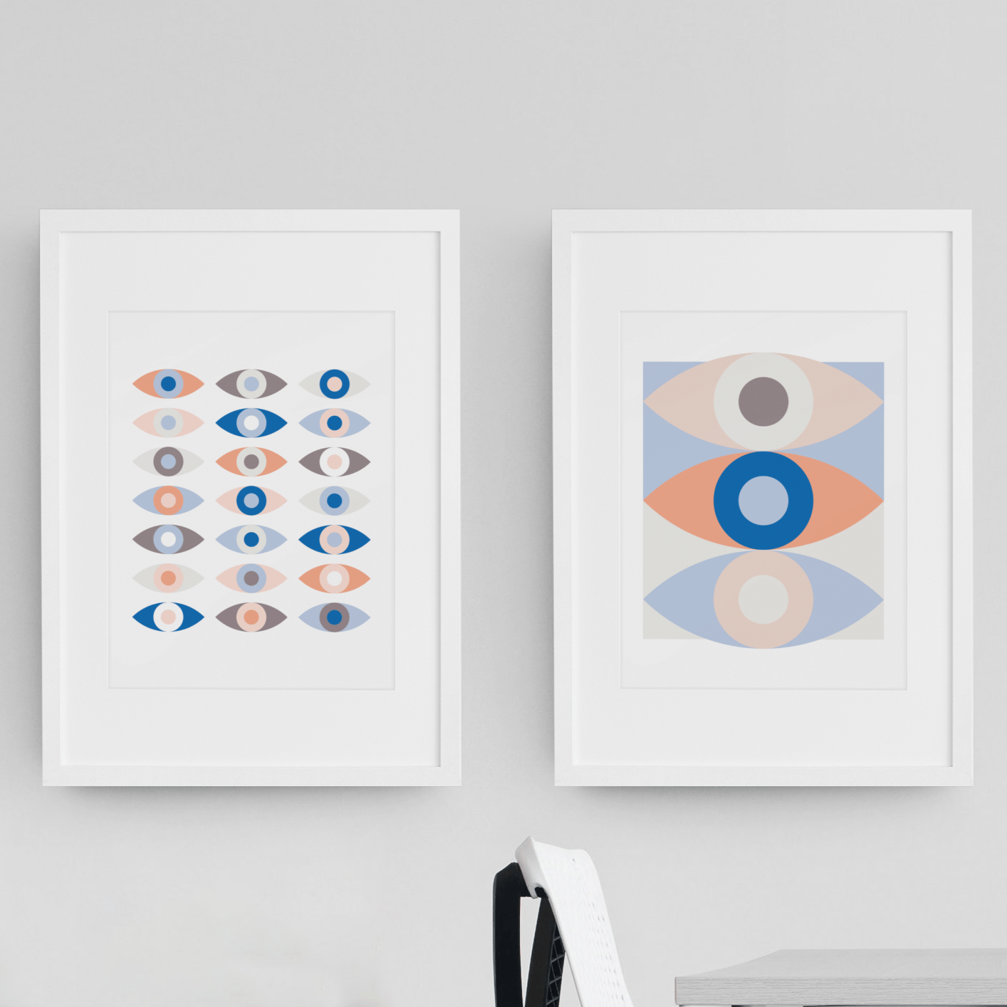 Abstract Eyes 002, Poster - THE WALL SNOB