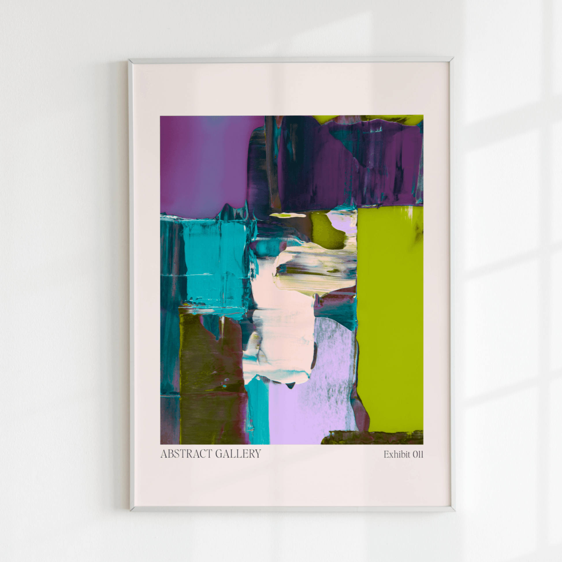 Abstract Gallery 011, Poster - THE WALL SNOB