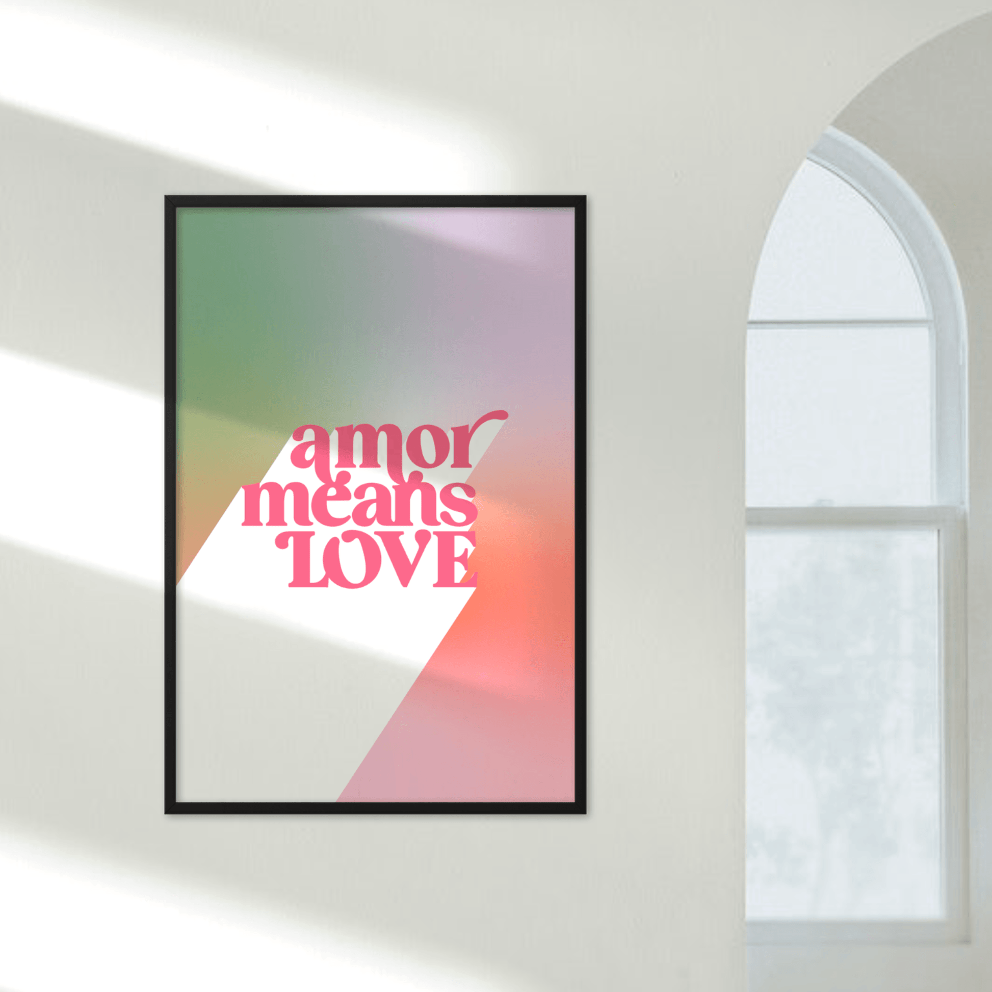 Amor Means Love (Spanish), Poster - THE WALL SNOB