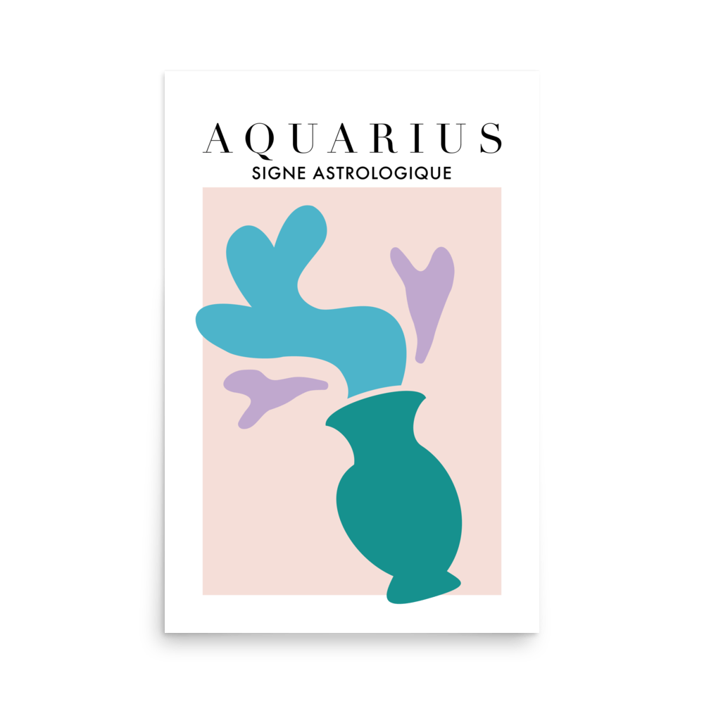 Aquarius Cutouts Print - THE WALL SNOB