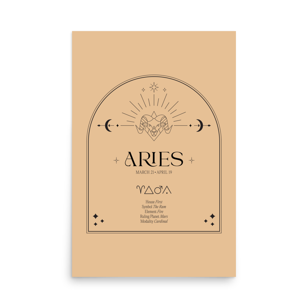 Aries Element Print - THE WALL SNOB