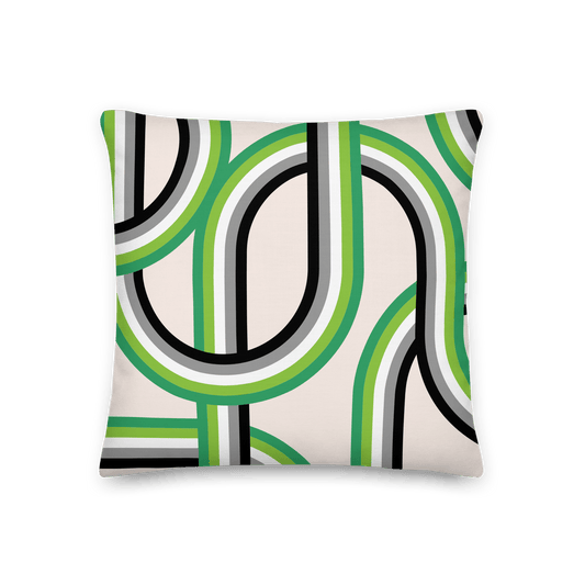 Aromantic Pride Stripes Pillowcase - THE WALL SNOB