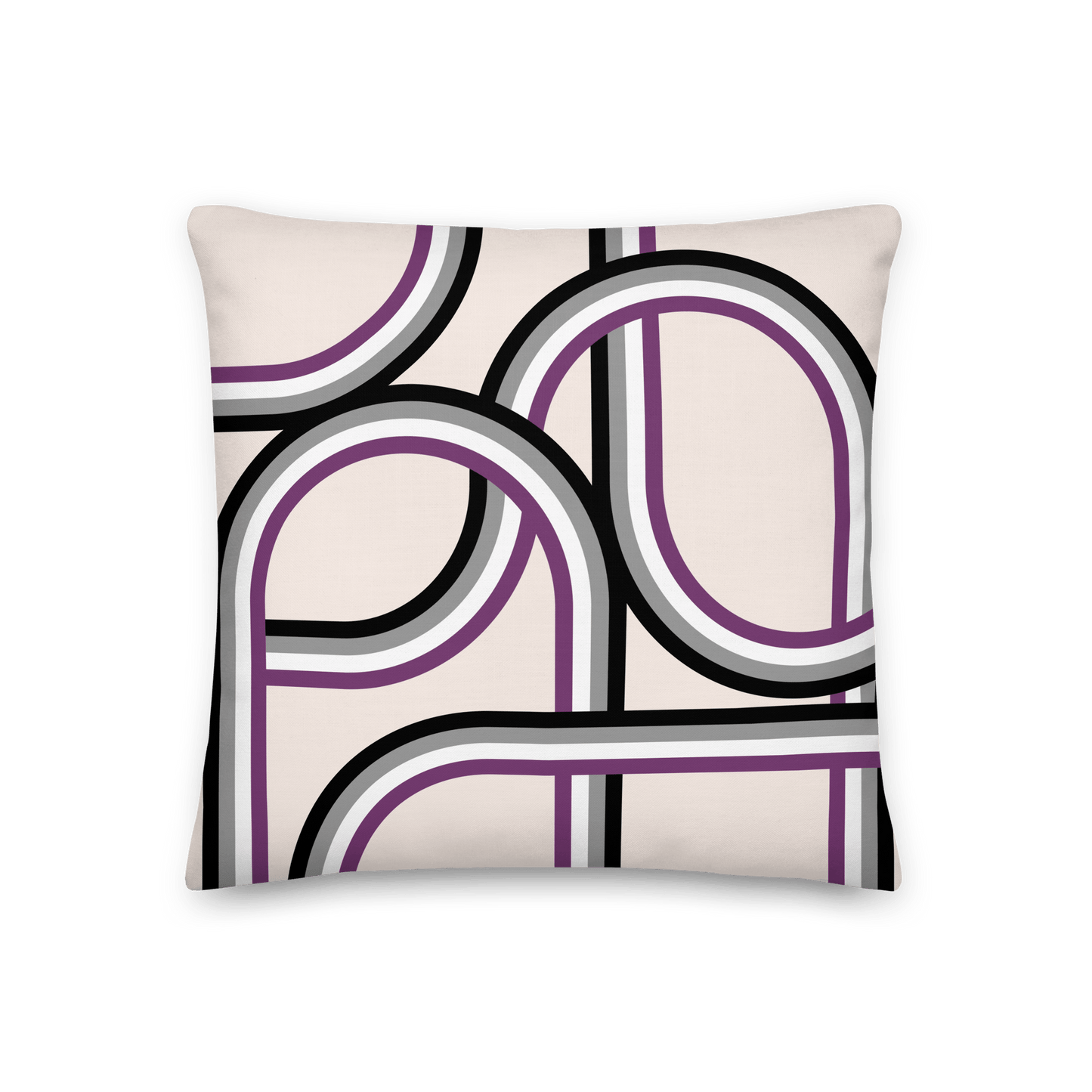 Asexual Pride Stripes Pillowcase - THE WALL SNOB