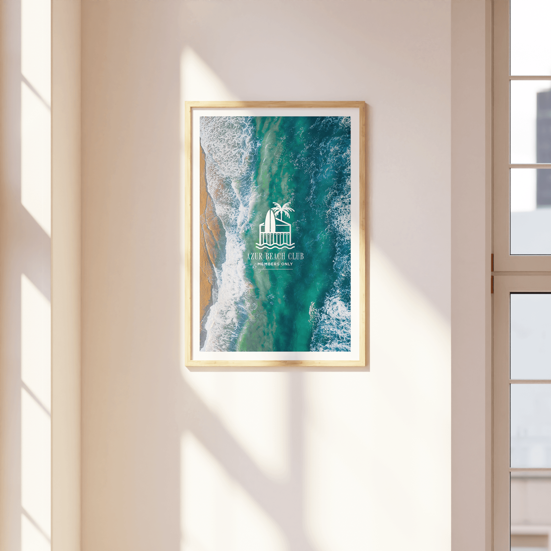 Azur Beach Club Print - THE WALL SNOB