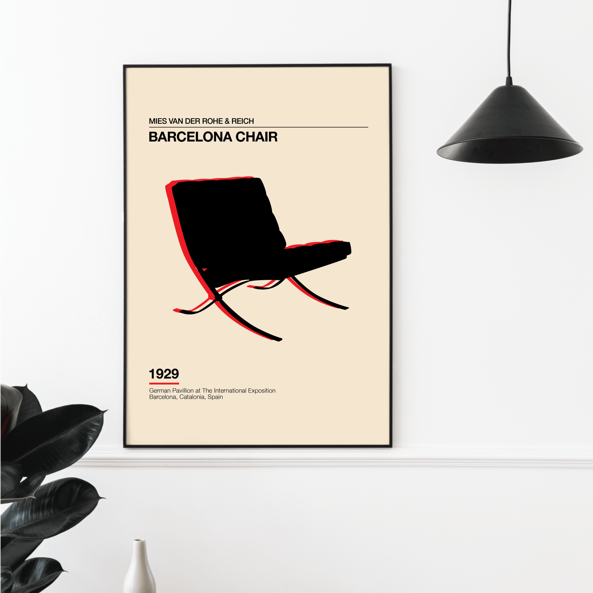 Barcelona Chair, Poster - THE WALL SNOB