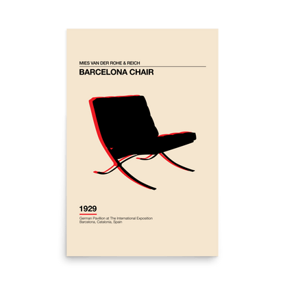Barcelona Chair Print - THE WALL SNOB