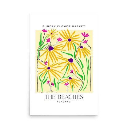 Beaches Toronto Flower Market Print - THE WALL SNOB