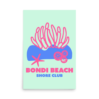 Bondi Beach Shore Club Print - THE WALL SNOB