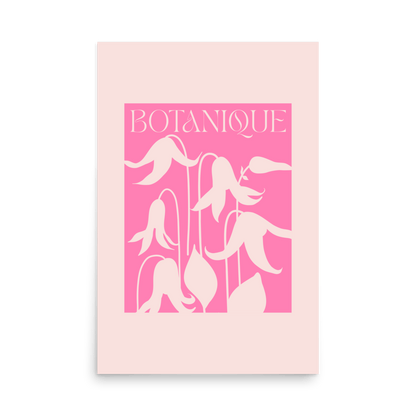 Botanique in Pink Print - THE WALL SNOB