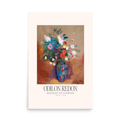 Bouquet of Flowers by Odilon Redon Print - THE WALL SNOB
