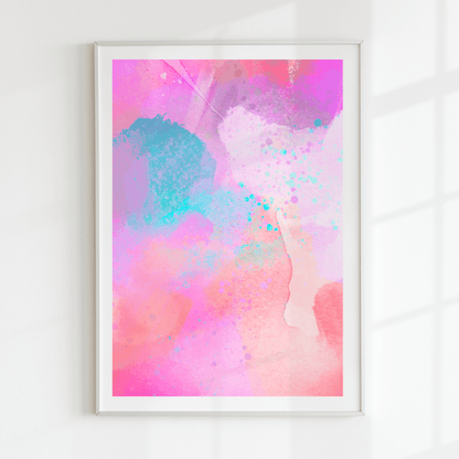 Bright Abstract Paint, Poster - THE WALL SNOB
