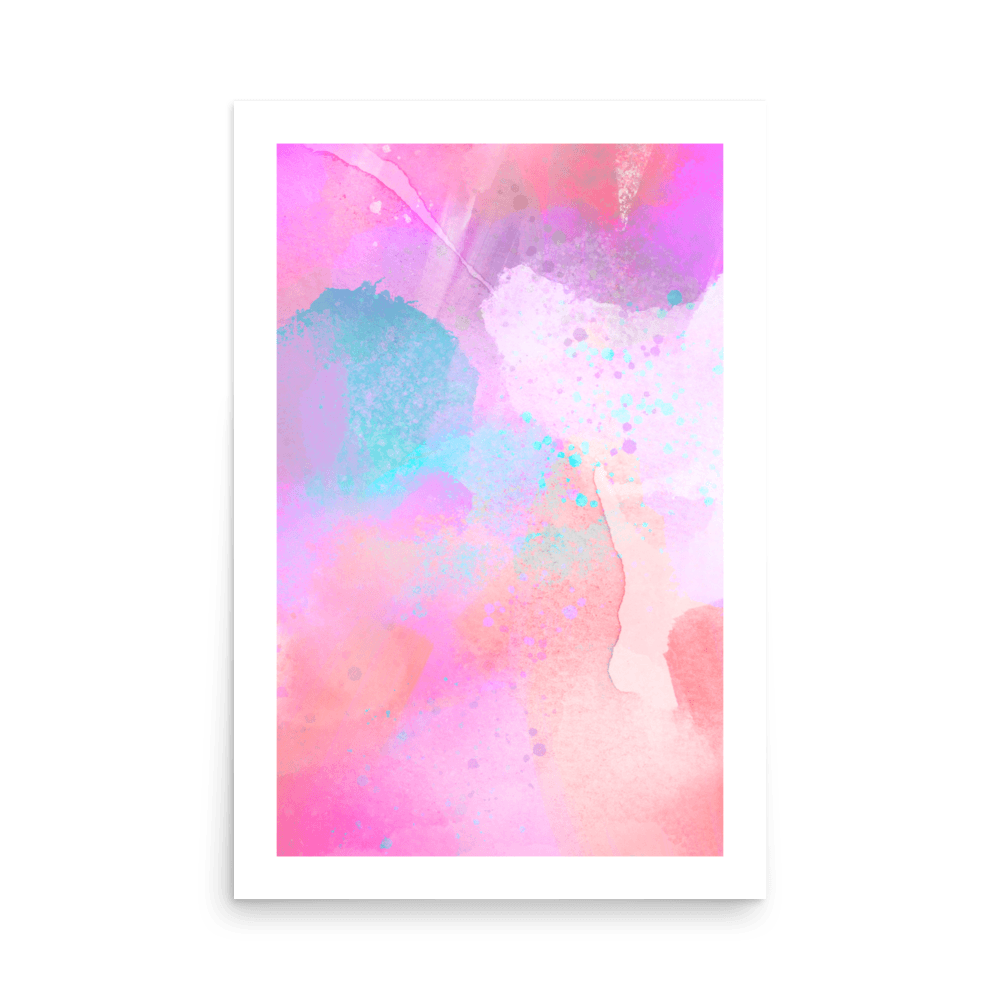 Bright Abstract Paint Print - THE WALL SNOB