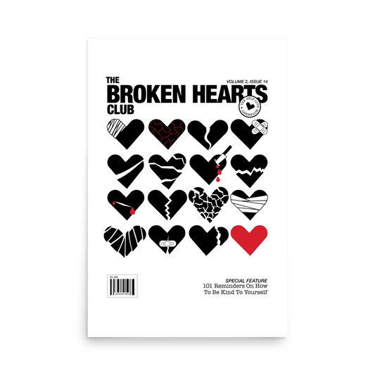 Broken Hearts Club Magazine Print - THE WALL SNOB