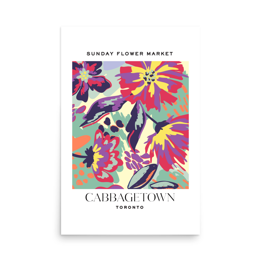 Cabbagetown Toronto Flower Market Print - THE WALL SNOB