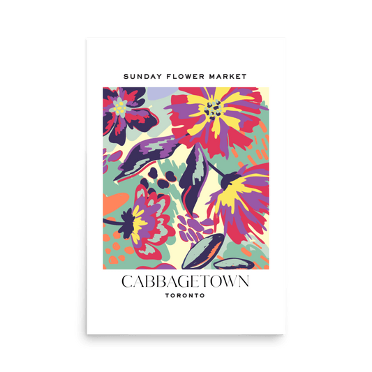 Cabbagetown Toronto Flower Market Print - THE WALL SNOB