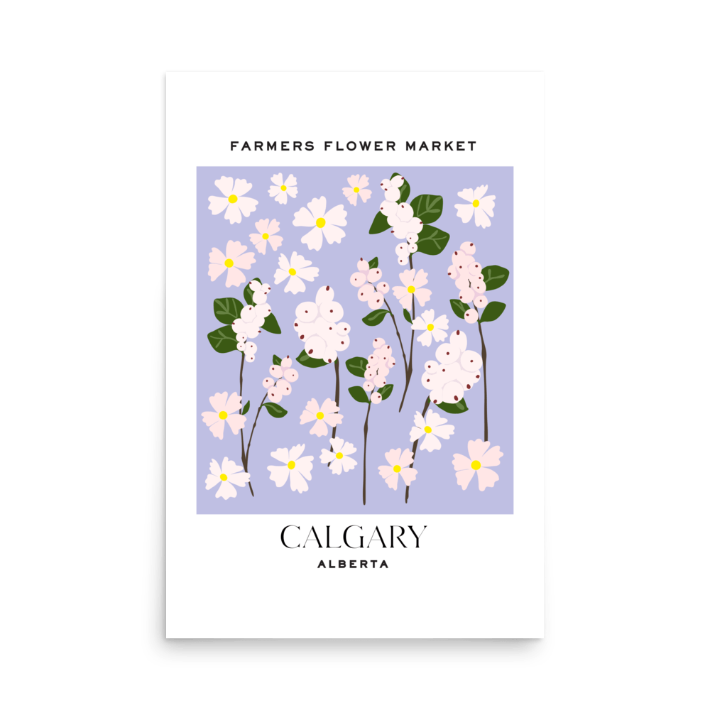 Calgary Flower Market Print - THE WALL SNOB