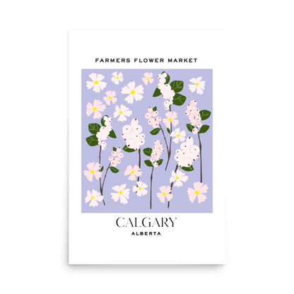 Calgary Flower Market Print - THE WALL SNOB