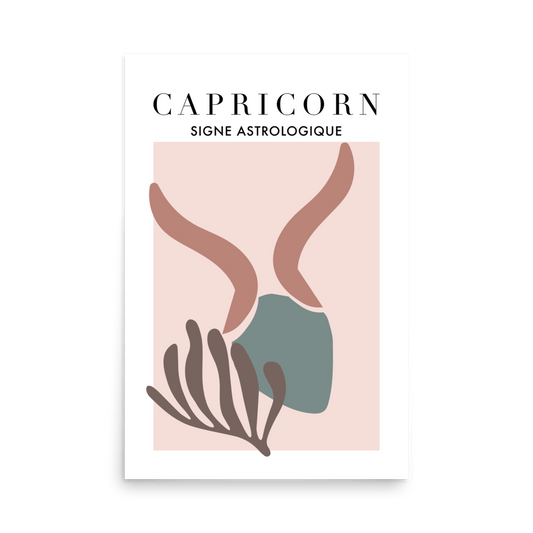Capricorn Cutouts Print - THE WALL SNOB