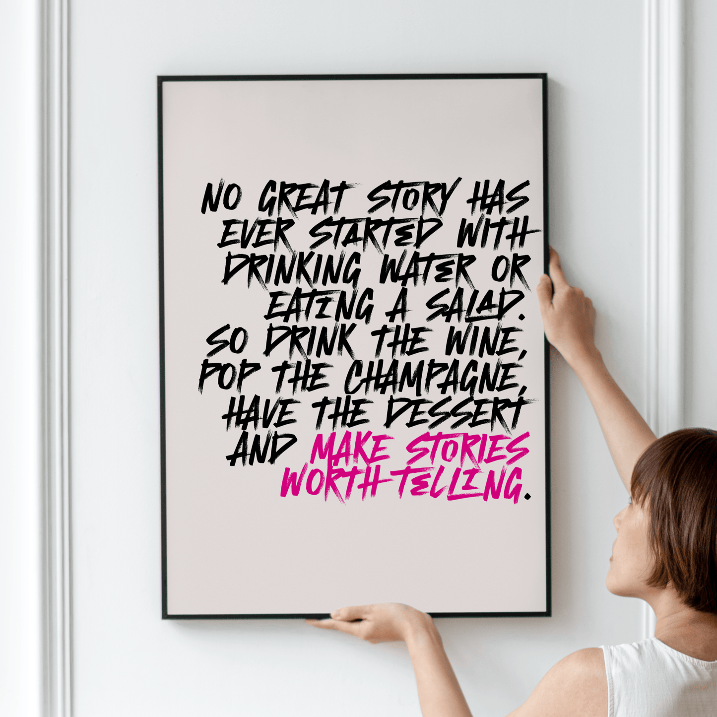 Champagne Stories, Poster - THE WALL SNOB