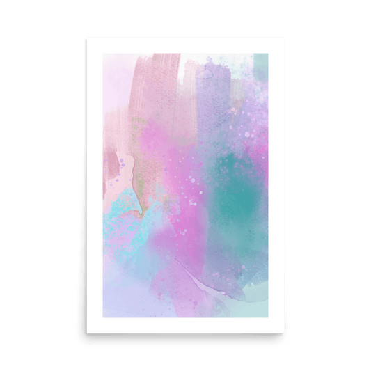 Cheerful Life Abstract Paint Print - THE WALL SNOB