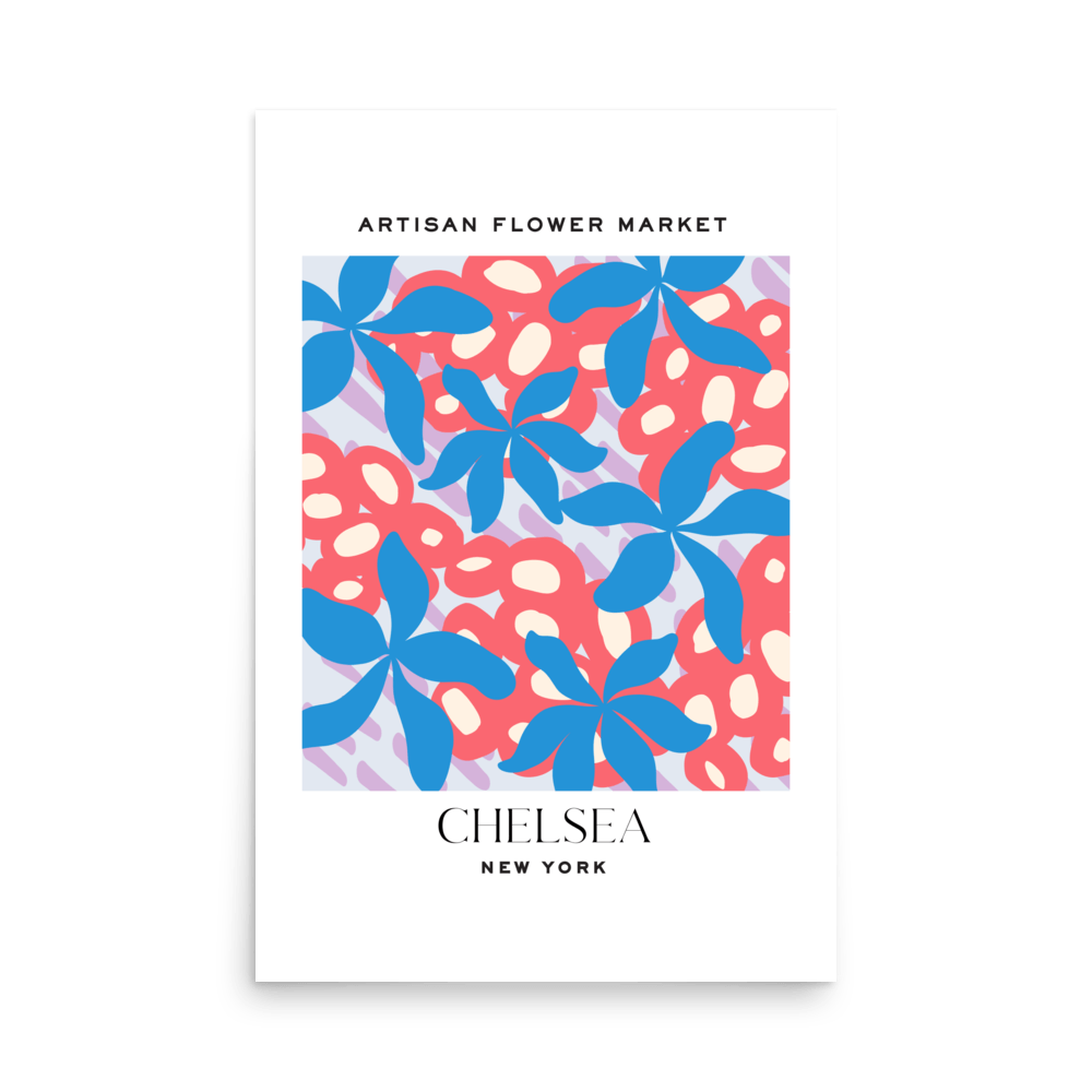 Chelsea New York Flower Market Print - THE WALL SNOB