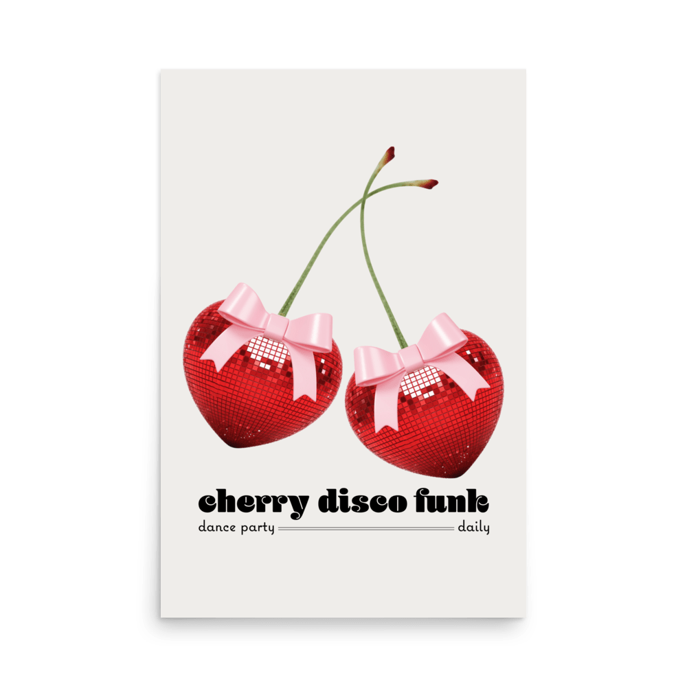 Cherry Disco Funk Print - THE WALL SNOB