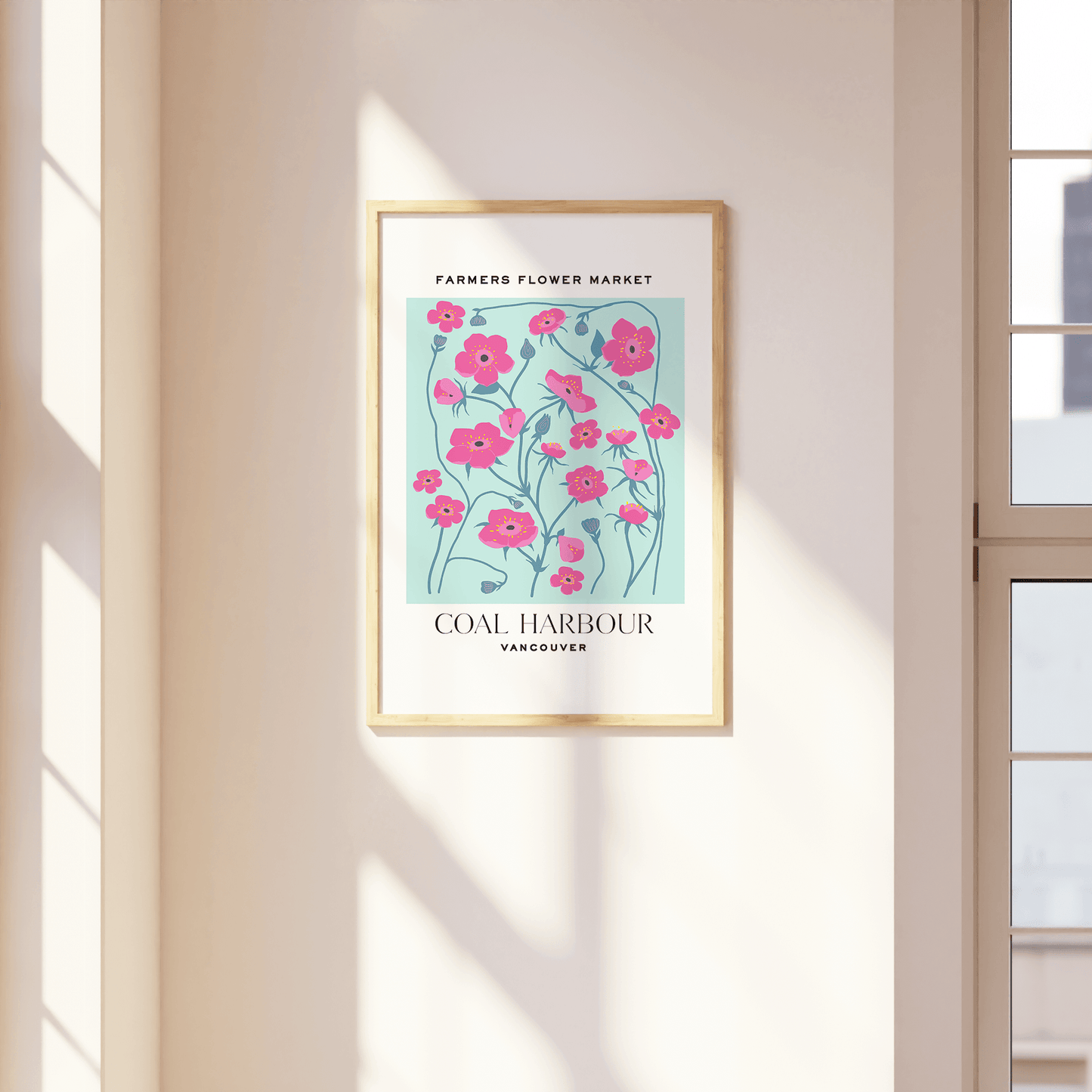 Coal Harbour Vancouver Flower Market Print - THE WALL SNOB