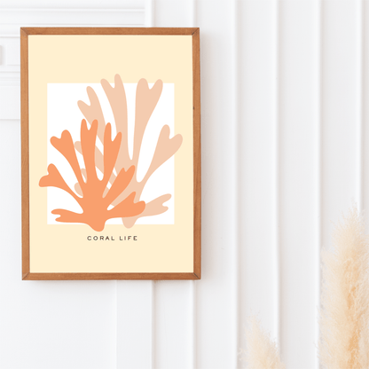 Coral Life Cutouts, Poster - THE WALL SNOB